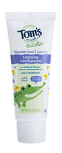 Load image into Gallery viewer, Tom's of Maine Fluoride-Free Toddler Training Toothpaste, Mild Fruit, 1.75 oz. 3-Pack
