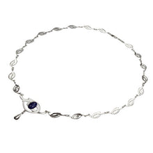 Load image into Gallery viewer, NOVICA Lapis Lazuli .925 Sterling Silver Pendant Necklace, 19.25" 'Art Nouveau'