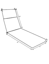 Load image into Gallery viewer, Pillow Perfect - 502137 Outdoor/Indoor Veranda Cobalt Chaise Lounge Cushion, 72.5" x 21", Blue