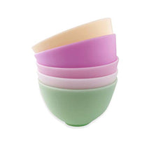 Load image into Gallery viewer, 3.3 Inch Home Use Silicone Facial Mask Mixing Bowl for Facial Mask,Mud Mask and Other Skincare Products Multi colored 5 Pcs (Small)