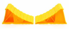 Load image into Gallery viewer, Camco 44414 Wheel Chock Without Rope, Helps Keep Your Trailer RV In Place (Pack of 2) , Yellow
