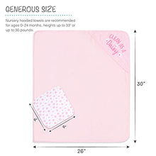 Load image into Gallery viewer, The Peanutshell Hooded Bath Towel and Wash Cloth Set for Baby Girls - 23 Piece Gift Set - Pink Floral & Cheetah Print