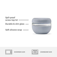 Load image into Gallery viewer, W&P Porter Seal Tight Glass Lunch Bowl Container w/ Lid | Charcoal 16 Ounces | Leak & Spill Proof, Soup & Stew Food Storage, Meal Prep, Airtight, Microwave and Dishwasher Safe, BPA-Free Glass