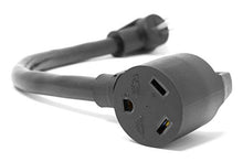 Load image into Gallery viewer, WEN PC3012 120V 15-Amp 1800-Watt Generator to RV Adapter Cord (5-15P to TT-30R), Black