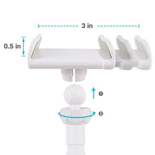 Load image into Gallery viewer, Tryone Gooseneck Phone Holder, Flexible Long Arm Mount Stand Compatible with Smartphones, Max Width 3in, Overall Length 27.5in(White)