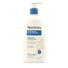 Load image into Gallery viewer, Aveeno Skin Relief Fragrance-Free Moisturizing Lotion for Sensitive Skin, with Natural Shea Butter & Triple Oat Complex, Unscented Therapeutic Body Lotion for Itchy, Extra-Dry Skin, 18 fl. oz