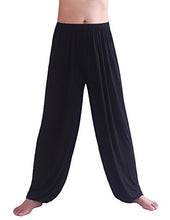 Load image into Gallery viewer, HOEREV Brand Mens Super Soft Modal Spandex Harem Yoga Pilates Pants, Blue, X-Small