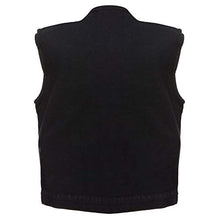 Load image into Gallery viewer, Milwaukee Performance MDM3000 Men's Black Concealed Snap Denim Club Vest with Hidden Zipper - 2X-Large
