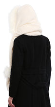 Load image into Gallery viewer, Soft Winter Warm Hooded Scarf Headscarf Neckwarmer Hoodie Hat,White