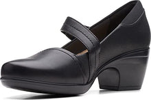 Load image into Gallery viewer, Clarks Emily Pearl Black Synthetic/Leather Combi 7.5 B (M)