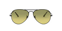 Load image into Gallery viewer, Ray-Ban Unisex-Adult RB3689 Metal II Evolve Sunglasses, Black/Photochromic Yellow Gradient, 58 mm