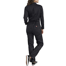 Load image into Gallery viewer, Dickies Women's Long Sleeve Cotton Twill Coverall, Black, Small