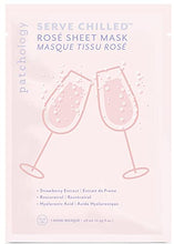 Load image into Gallery viewer, Patchology Serve Chilled Rosé Facial Sheet Mask with Hyaluronic Acid - Men and Women Face Masks Skincare Sheet for Moisturizing and Hydrating Skin - Best Face Sheets Moisturizer (1 Count)