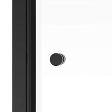 Load image into Gallery viewer, Basco RTLH05B6070CLWI Rotolo Sliding Shower Door, Matte Black, 56-60 in. Wide x 70 in. high, Clear