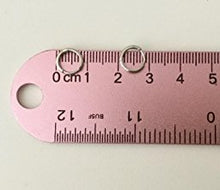 Load image into Gallery viewer, 14k White Gold 1.5mm Thickness Huggie Earrings (8 x 8 mm)