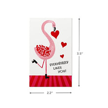 Load image into Gallery viewer, Hallmark Kids Mini Valentines Day Cards Assortment, 18 Cards with Envelopes (Flamingo, Zebra, Lion)