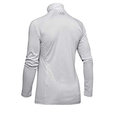 Load image into Gallery viewer, Under Armour Women's Tech Twist ½ Zip Long-Sleeve Pullover , Halo Gray (014)/Metallic Silver , X-Large