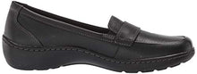 Load image into Gallery viewer, Clarks Women's Cora Daisy Loafer, Black Tumbled Leather, 9