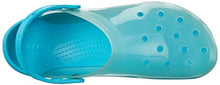 Load image into Gallery viewer, Crocs Unisex Men's and Women's Classic Translucent Clog, Digital Aqua, 12 US
