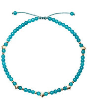 Load image into Gallery viewer, XHUUU Blue Chalcedony Beach Foot Anklet Bracelet For Women Jewelry Healing Crystals Star Plated 14k Gold Charm Women’s Anklets