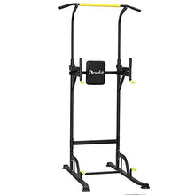 Load image into Gallery viewer, Doufit Power Tower Exercise Equipment, PT-01 Adjustable Power Tower Dip Station with Pull Up Bar for Home Gym, Heavy Duty Strength Training Workout Equipment