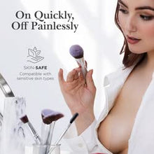 Load image into Gallery viewer, NIPPIES Nipple Cover - Matches Breast Skin Tone - Sticky Adhesive Silicone Nipple Pasties - Reusable Pasty Nipple Covers for Women with Travel Box Caramel
