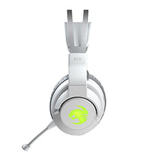 Load image into Gallery viewer, ROCCAT Elo 7.1 Air PC Wireless Gaming Headset, Surround Sound Headphones with Detachable Noise Cancelling Microphone, 50mm Drivers, 24 Hr Battery Life, RGB Lighting, White