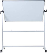 Load image into Gallery viewer, VIZ-PRO Double-Sided Magnetic Mobile Whiteboard, 48 x 36 Inches, Aluminium Frame and Stand