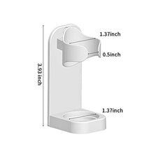 Load image into Gallery viewer, OKF Toothbrush Holder, Electric Toothbrush Holder Electronic Toothbrush Holder for Bathroom Wall Mount Plastic Small White Cute Double Compact Bathroom Tooth Brush Holder 2 Pack
