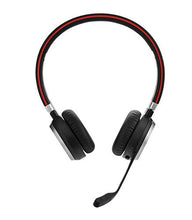 Load image into Gallery viewer, Jabra Evolve 65 UC Wireless Headset, Stereo – Includes Link 370 USB Adapter – Bluetooth Headset with Industry-Leading Wireless Performance, Passive Noise Cancellation, All Day Battery, Stereo Speaker, Model: 6599-829-409