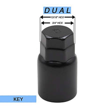 Load image into Gallery viewer, Wheel Accessories Parts Wheel Locks Set Locking Lug Nut M12x1.50 Thread Bulge Acorn Black Finish