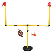 Load image into Gallery viewer, Franklin Sports Youth Football Goal-Post Set — Kids’ Football Goal Post with Mini Football — Fun Football Goal for All Ages — Easy Assembly — Adjustable Height — Weighted Base