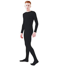 Load image into Gallery viewer, Ensnovo Adult Spandex One Piece Unitard Full Bodysuit Costume Black, XL
