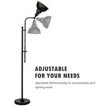 Load image into Gallery viewer, CO-Z Industrial Floor Lamp Adjustable, 65 Inches Rustic Floor Task Lamp in Aged Bronze Finish, Standing Lamp with Metal Shade for Living Room Reading Bedroom Office, ETL.