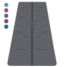 Load image into Gallery viewer, Heathyoga ProGrip Non Slip Yoga Mat with Alignment Lines, Revolutionary Wet-Grip Surface & Eco Friendly Material, Perfect for Hot Yoga and Bikram, 72”X26”