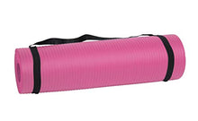 Load image into Gallery viewer, Mind Reader NBRMAT-PNK All Purpose 1/2 Extra Thick Yoga Fitness & Exercise Mats with Carrying Strap, High Density Anti-Tear, Pink