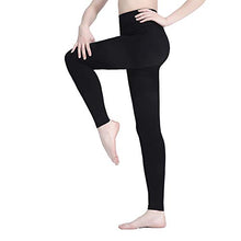 Load image into Gallery viewer, AMZAM® Compression Pantyhose for Women & Men, Footless, Opaque, Firm Support 15-20mmHg Graduated Compression Stockings, Help Relieve Swelling Edema Varicose Veins, Nursing, Black L