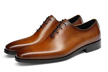 Load image into Gallery viewer, Men's Dress Shoes Oxford Formal Leather Shoes for Men 10US Brown