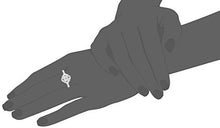 Load image into Gallery viewer, Platinum-Plated Sterling Silver Swarovski Zirconia Antique Frame Halo Ring (1 cttw), Size 7