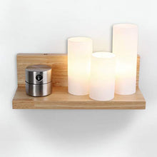 Load image into Gallery viewer, Wen long shop Solid Wood LED Wall Lamp Wall Light Bedside Wall Light Aisle Corridor Balcony Light, Sconces Lamps for The Living Room Bedroom