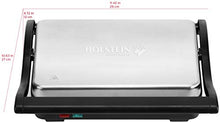 Load image into Gallery viewer, Holstein Housewares HH-0910601 2-Slice Panini Press Electric Griddle, Black