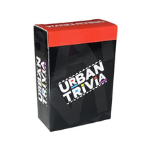 Load image into Gallery viewer, Urban Trivia Game - Black Trivia Card Game for The Culture! Fun Trivia on Black TV, Movies, Music, Sports, & Growing Up Black! Great Trivia for Adult Game Nights and Family Gatherings.