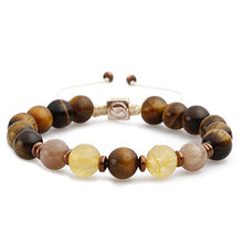 Load image into Gallery viewer, Handmade Bracelets - Citrine, Tigers Eye, Sun Stone Bead Bracelet Men and Women Jewelry - Gemstone and Healing Crystal Bracelet for Bliss
