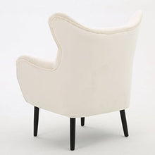 Load image into Gallery viewer, Christopher Knight Home Seigfried Velvet Arm Chair, Ivory