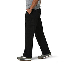 Load image into Gallery viewer, Wrangler Authentics Men's Big & Tall Relaxed Fit Cargo Pant, Black Twill, 44W x 30L