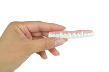 Load image into Gallery viewer, Imako Cosmetic Teeth for Women 1 Pack. (Large, Bleached) Uppers Only- Arrives Flat. Fit at Home Do it Yourself Smile Makeover!