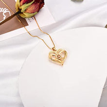 Load image into Gallery viewer, Sianilvera Love Heart Necklaces for Women 925 Sterling Silver Pendant Necklace Birthday Valentines Jewelry Gift for Women Sister Girls White