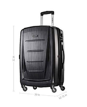 Load image into Gallery viewer, Samsonite Winfield 2 Hardside Expandable Luggage with Spinner Wheels, Charcoal, Checked-Large 28-Inch