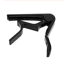 Load image into Gallery viewer, Guitar Capo,Acoustic Guitar, Electric Guitar Capo- Banjo and,for Acoustic,Ukulele, Mandolin, Bass, Picks Black Single Handed Capo