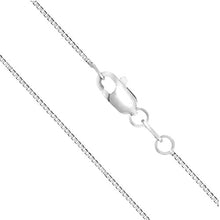Load image into Gallery viewer, Honolulu Jewelry Company 14K Solid White Gold 0.7mm Box Chain Necklace (20 Inches)
